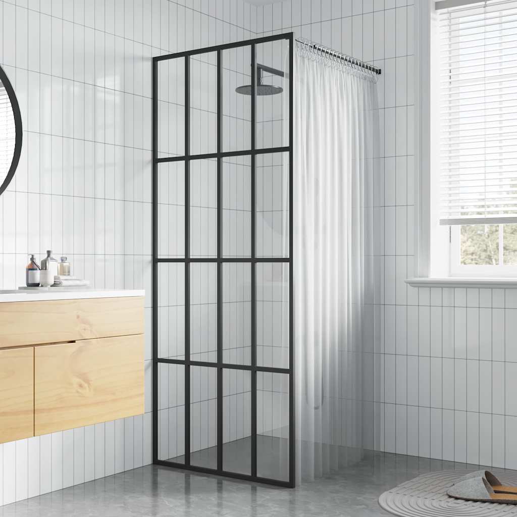 JUNG Vida Duschwand für Walk-in Dusche Klares Sicherheitsglas 90x195 cm