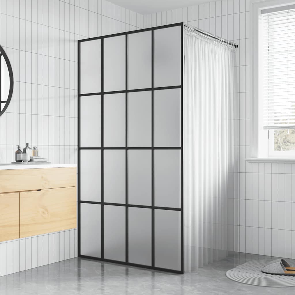 JUNG Vida Duschwand für Walk-in Dusche Mattes Sicherheitsglas 100x195 cm