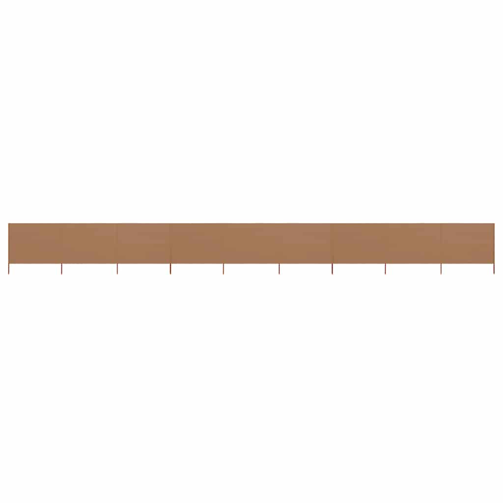 JUNG Vida 9-teiliges Windschutzgewebe 1200 x 160 cm Taupe