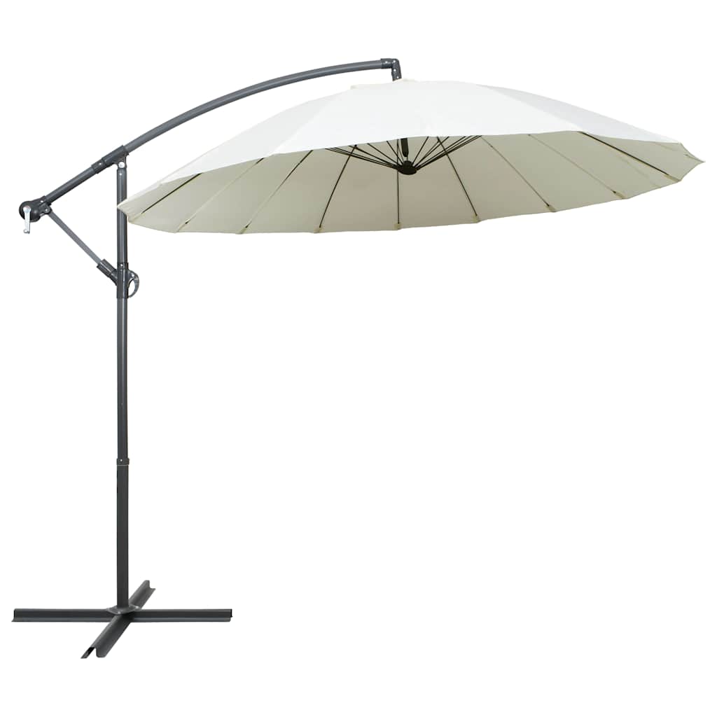 JUNG Vida Ampelschirm Weiß 3 m Aluminium-Mast