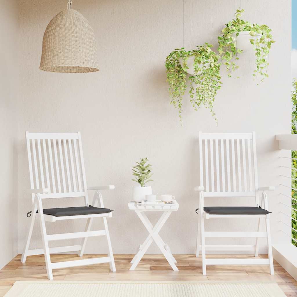 JUNG Vida Gartenstuhl-Kissen 2 Stk. Anthrazit 50x50x3 cm Oxford-Gewebe