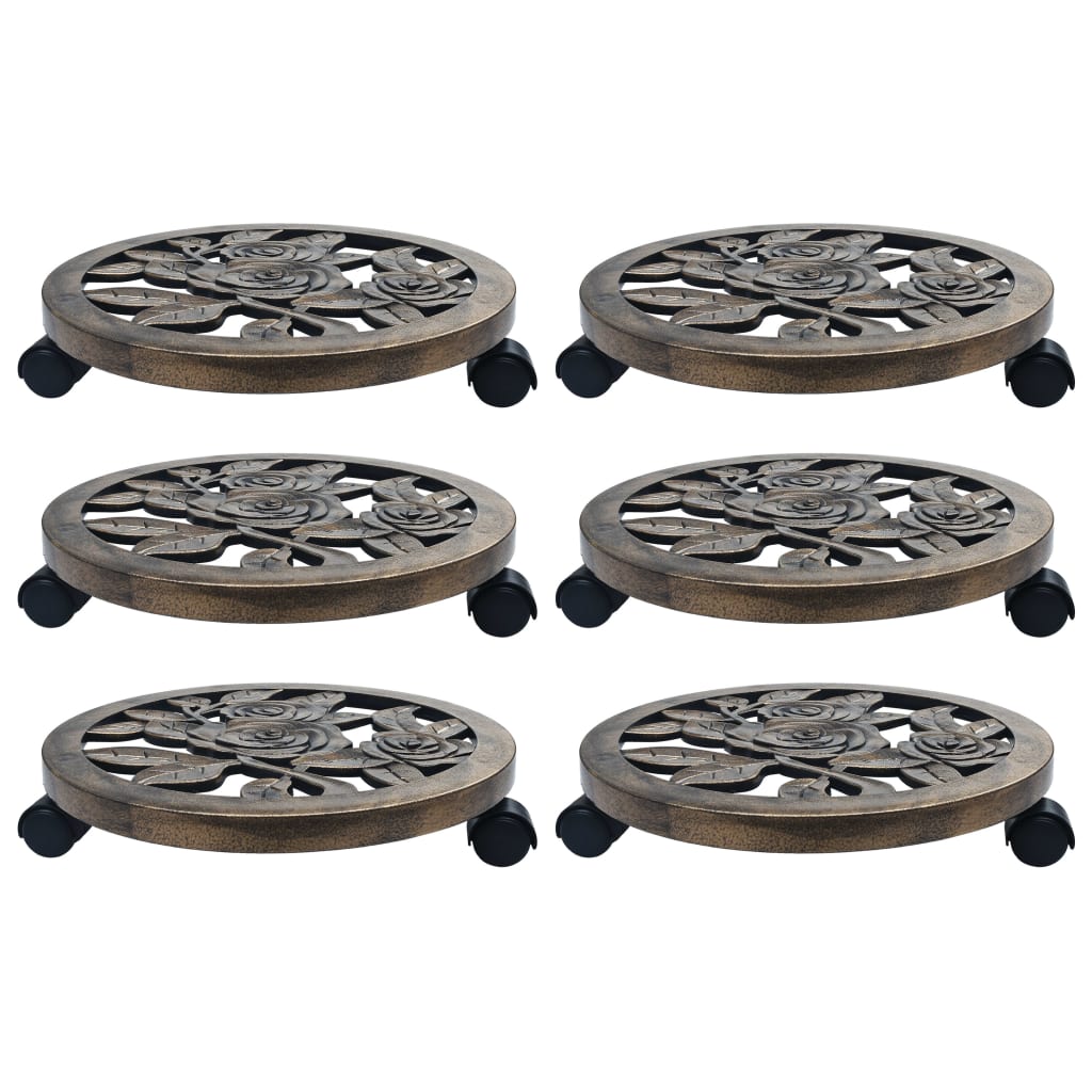JUNG Vida Pflanzenroller 6 Stk. Bronze 38 cm Kunststoff