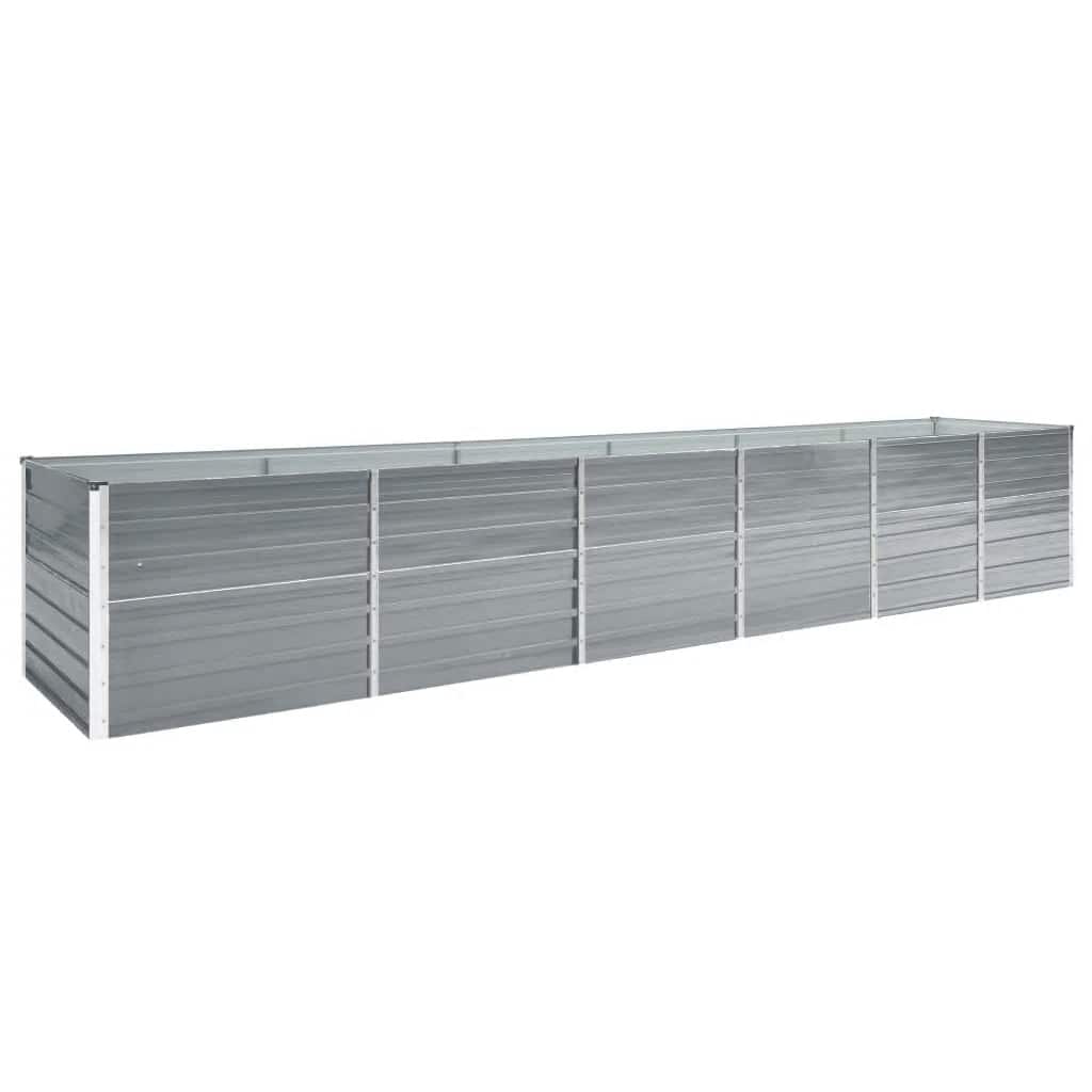 JUNG Vida Garten-Hochbeet Verzinkter Stahl 480x80x77 cm Grau