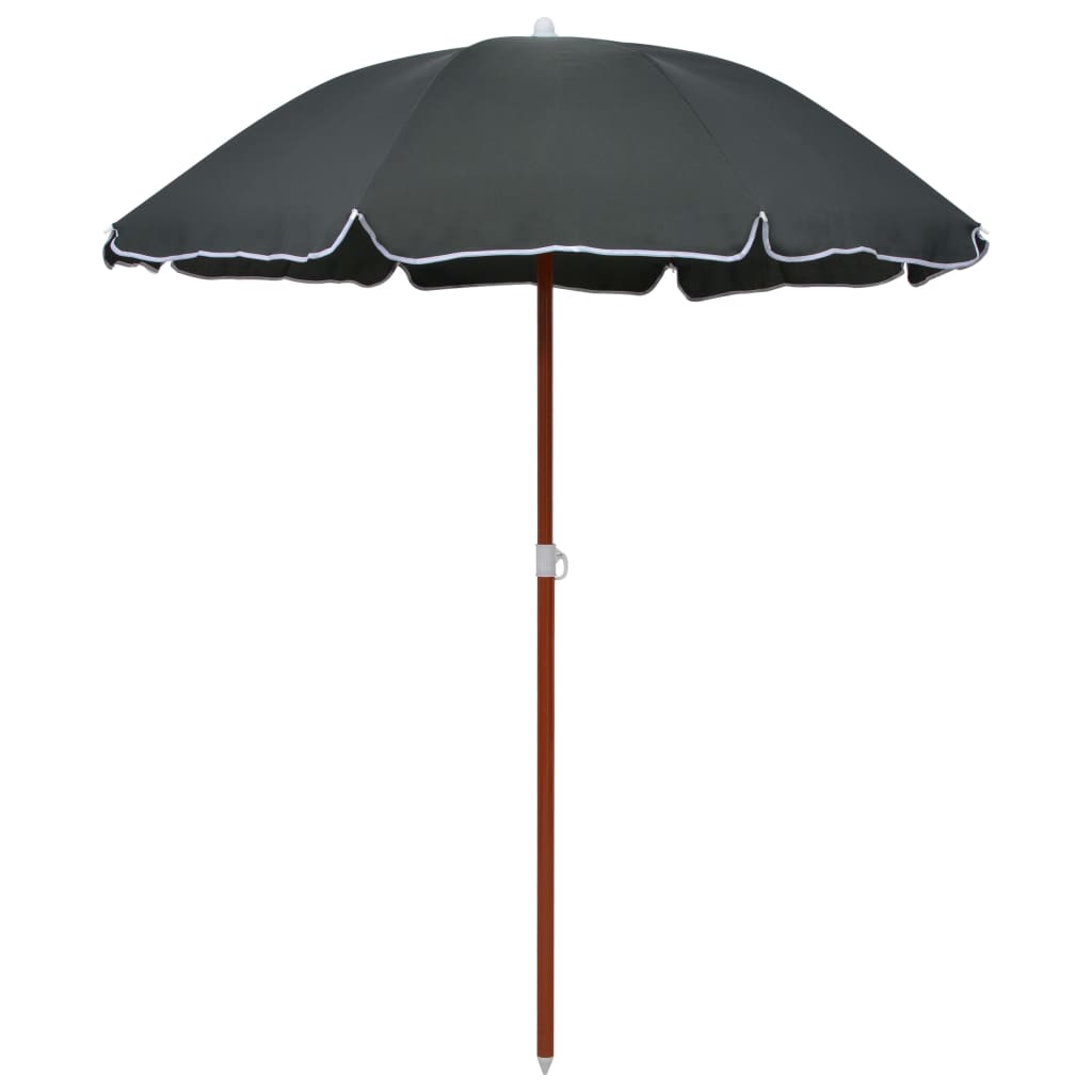 JUNG Vida Sonnenschirm mit Stahl-Mast 180 cm Anthrazit