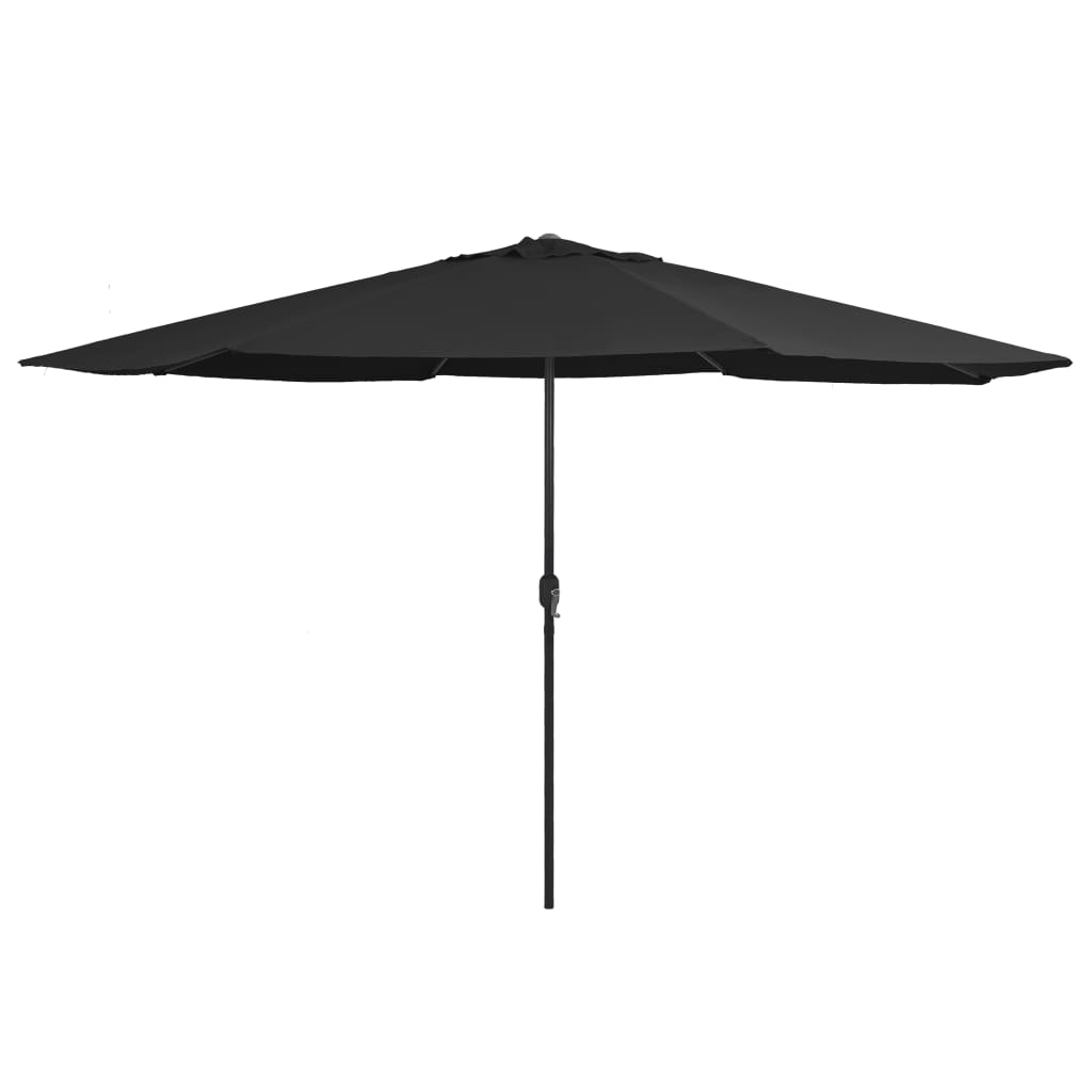 JUNG Vida Sonnenschirm mit Metall-Mast 390 cm Schwarz