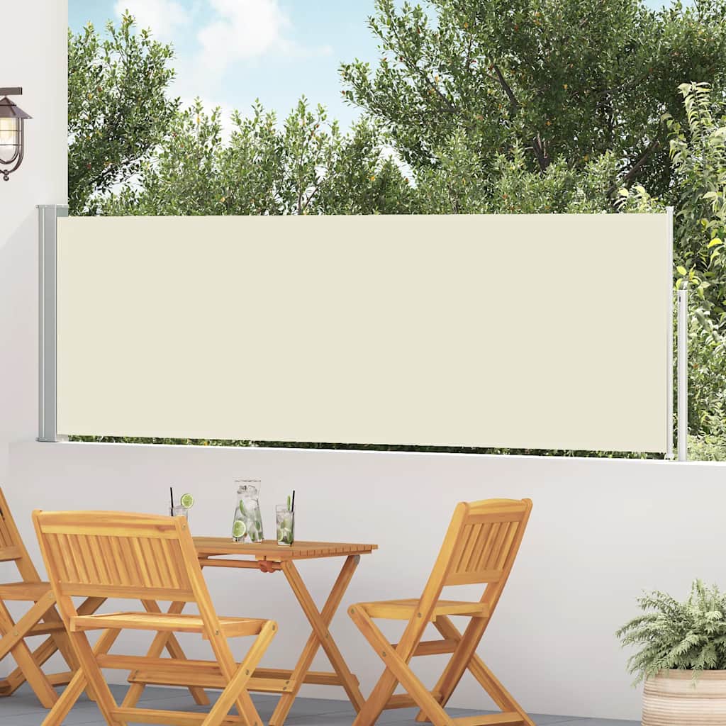 JUNG Vida Ausziehbare Seitenmarkise 100×500 cm Creme