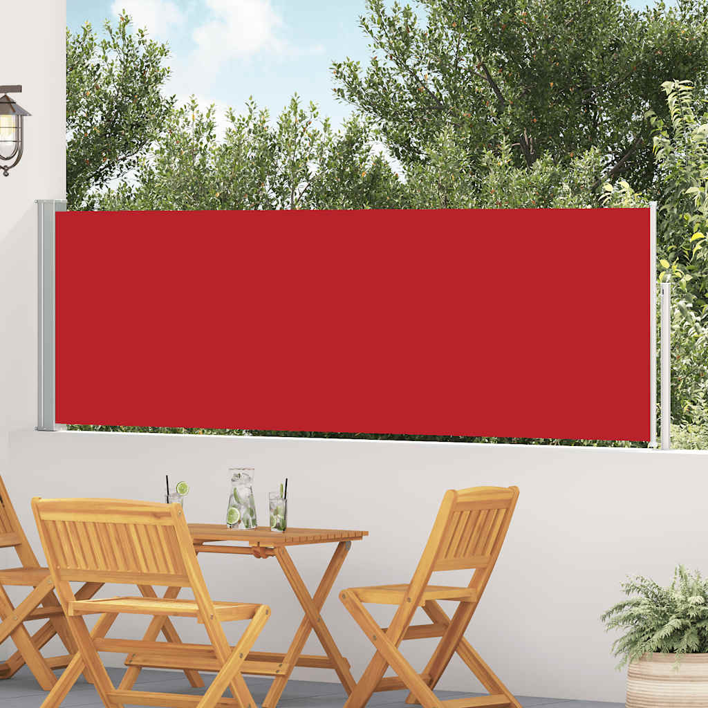 JUNG Vida Ausziehbare Seitenmarkise 100×500 cm Rot