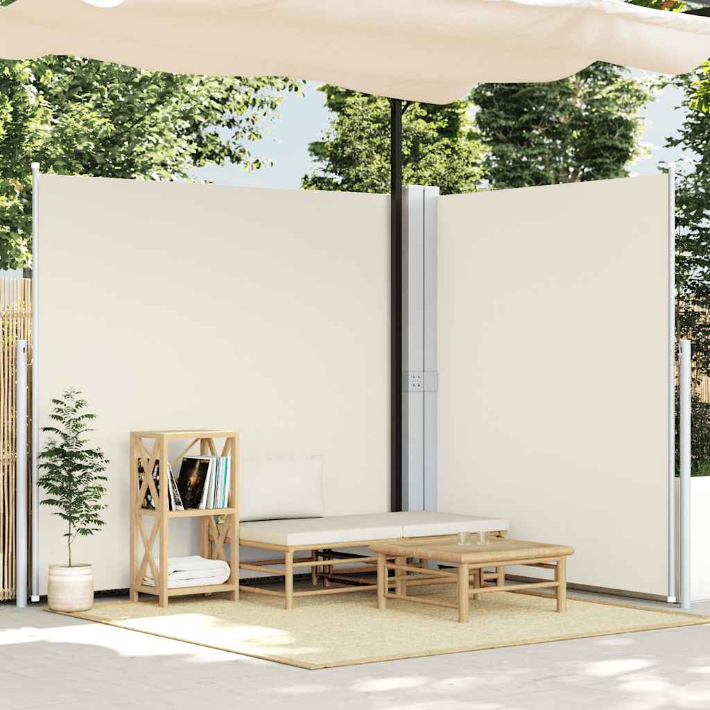 JUNG Vida Ausziehbare Seitenmarkise Doppelt 170 x 600 cm Creme