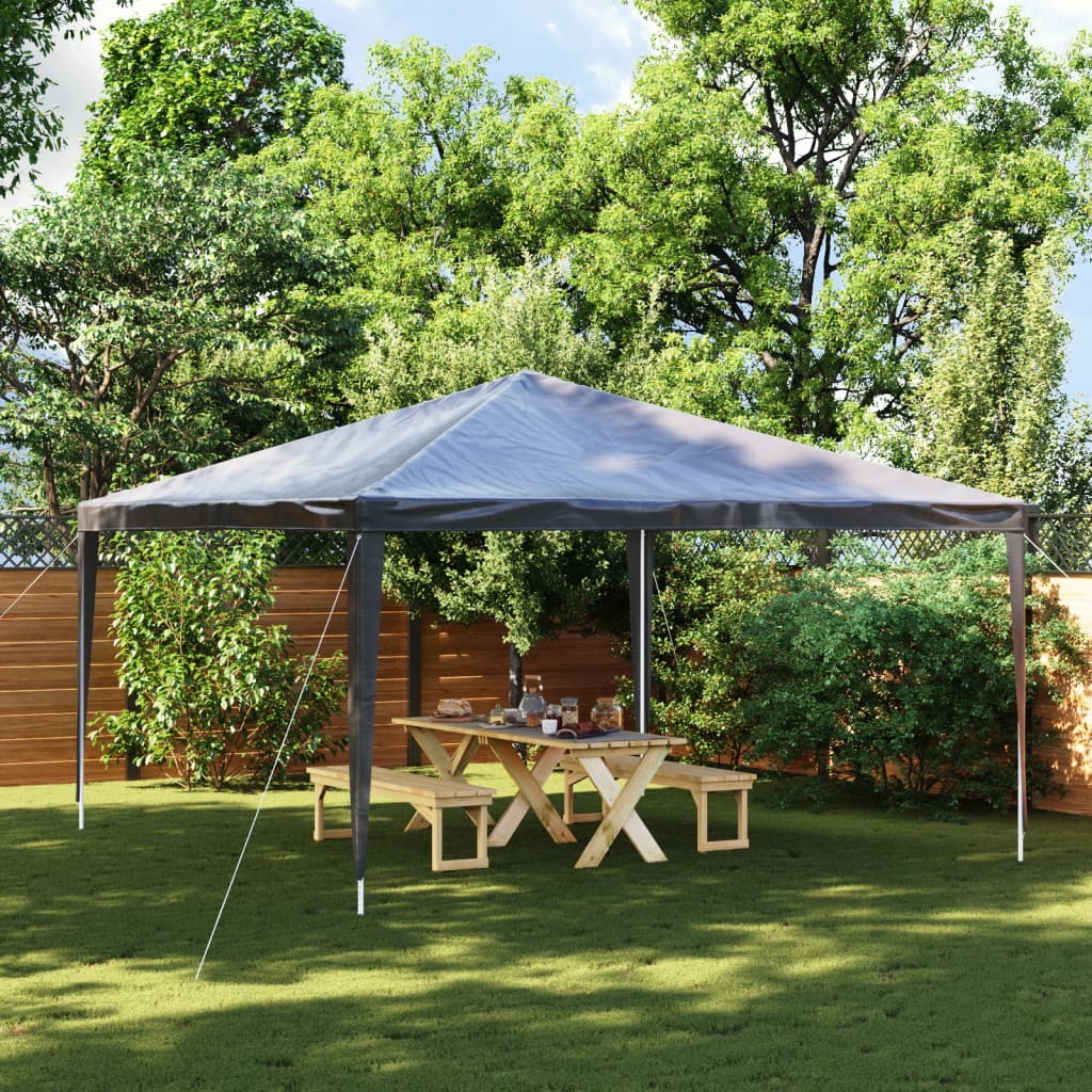 JUNG Vida Profi-Partyzelt 4×4 m Anthrazit 90 g/m²