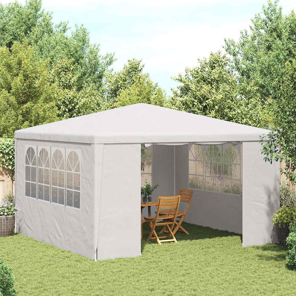 JUNG Vida Profi-Partyzelt mit Seitenwänden 4×4 m Weiß 90 g/m²
