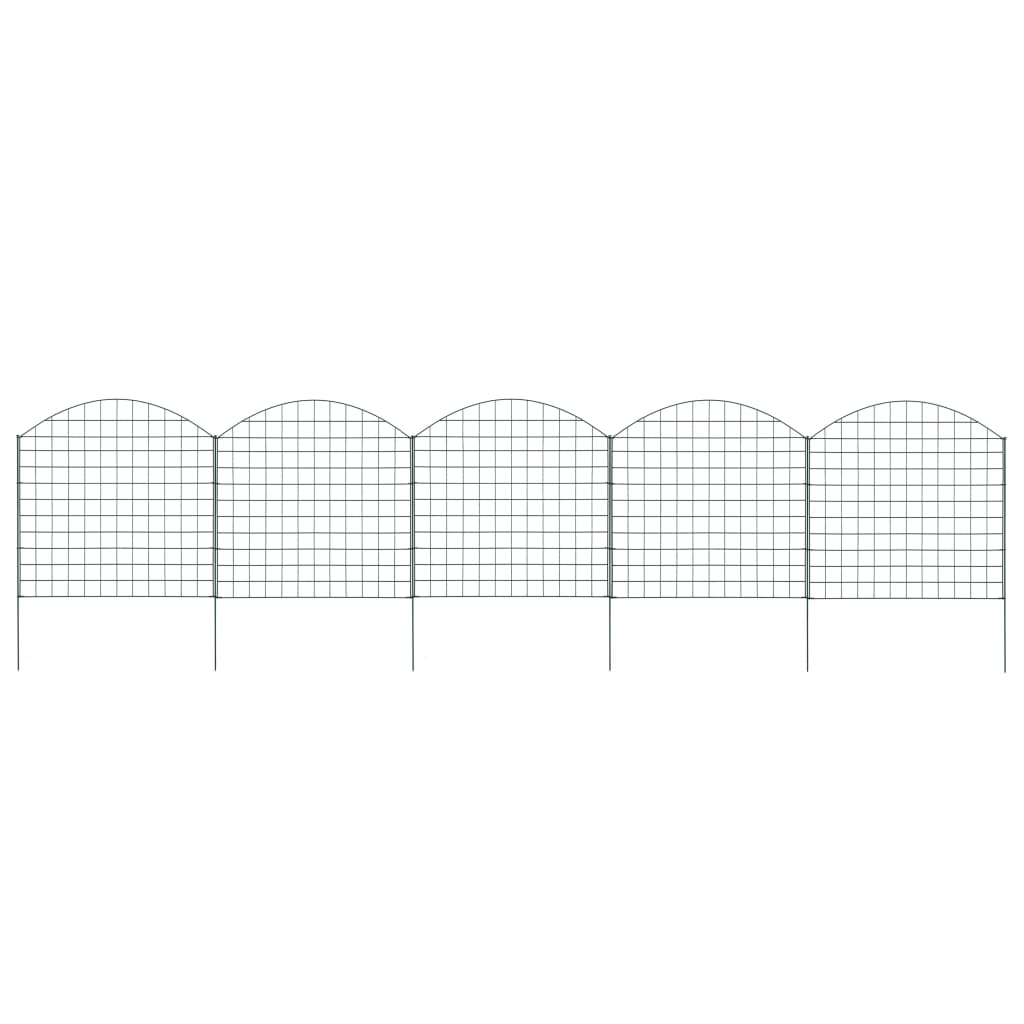 JUNG Vida Gartenzaun Set Konvex 77,5x78,5 cm Grün
