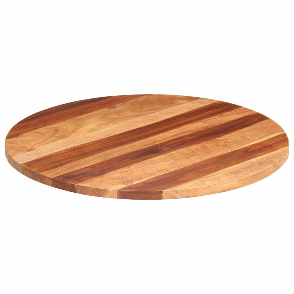 JUNG Vida Tischplatte Massivholz Akazie Rund 25-27 mm 80 cm