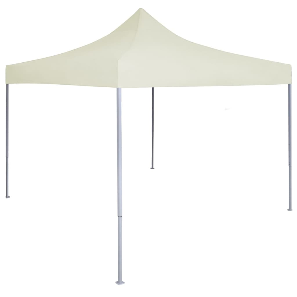 JUNG Vida Profi-Partyzelt Faltbar 2×2 m Stahl Creme