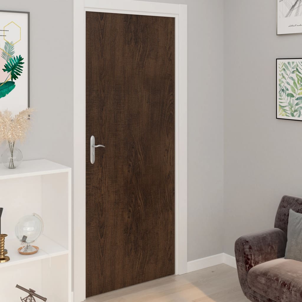 JUNG Vida Selbstklebende Türfolien 2 Stk. Dunkle Eiche 210 x 90 cm PVC