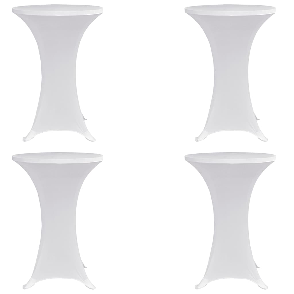 JUNG Vida Stehtischhussen 4 Stk. Ø 70 cm Weiß Stretch