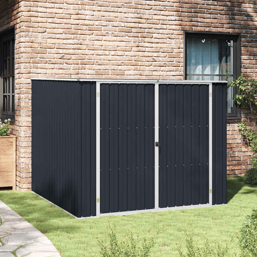 JUNG Vida Gerätehaus Anthrazit 195x198x159 cm Verzinkter Stahl