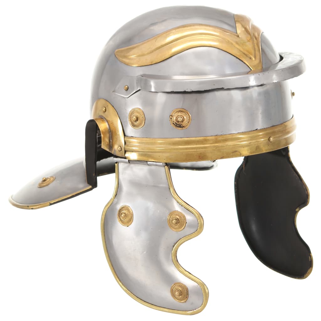JUNG Vida Römischer Soldaten-Helm Antik Replik für LARP Silbern Stahl