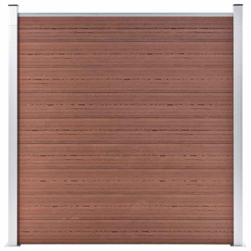 JUNG Vida Gartenzaun WPC 180×186 cm Braun