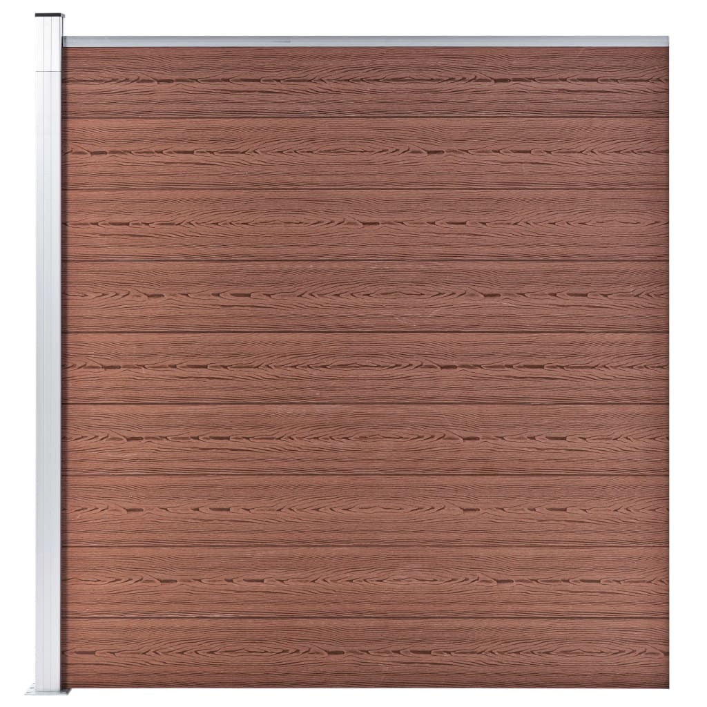 JUNG Vida Gartenzaun WPC 175x186 cm Braun