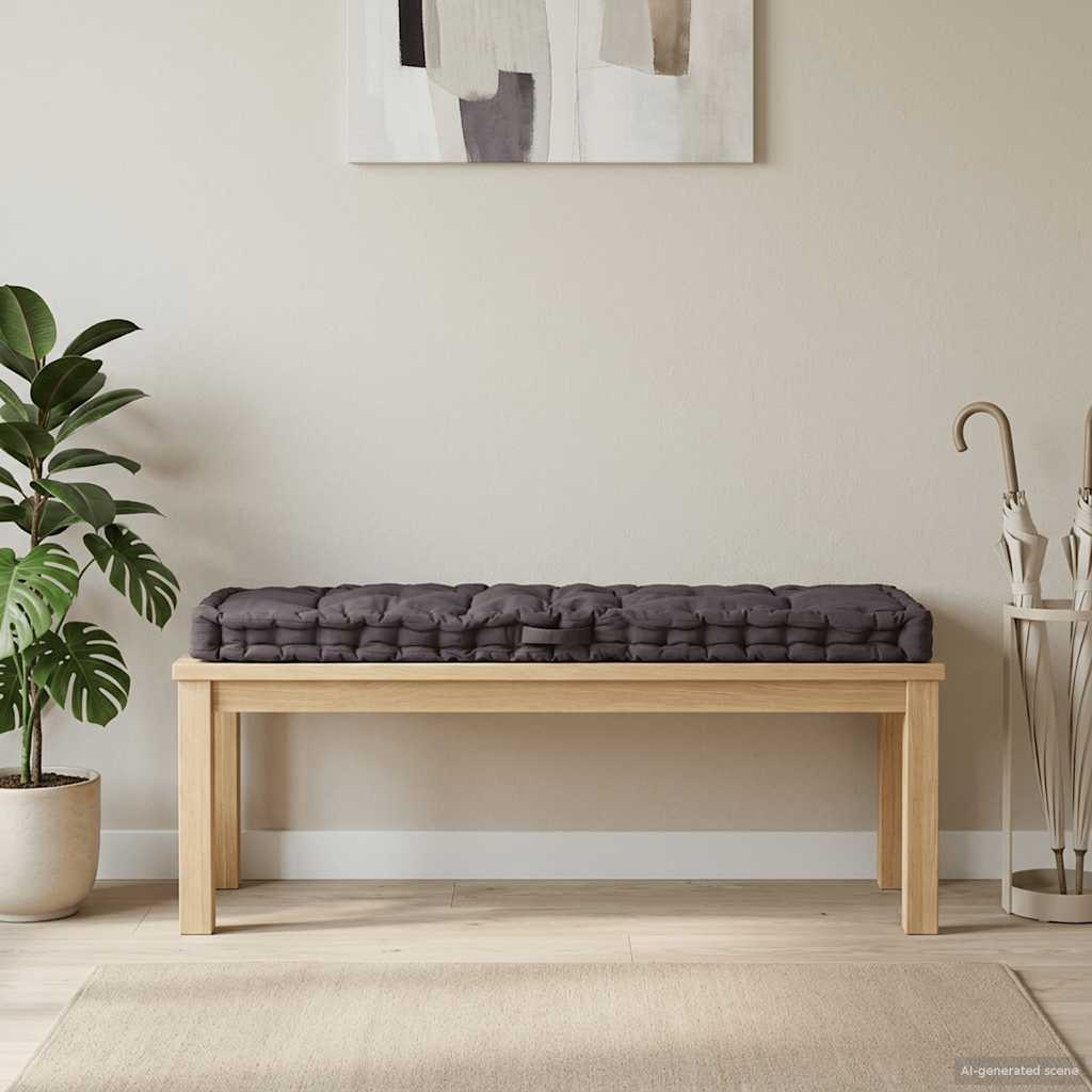 JUNG Vida Palettenkissen Baumwolle 120×40×7 cm Anthrazit
