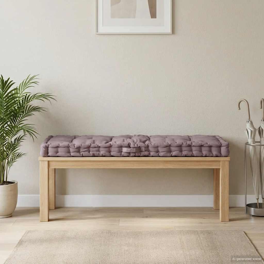 JUNG Vida Palettenkissen Baumwolle 120×40×7 cm Taupe