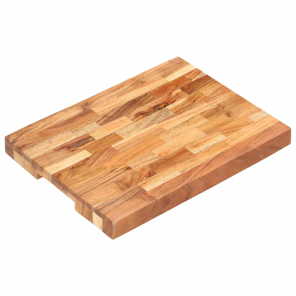 JUNG Vida Hackblock 40×30×4 cm Akazie Massivholz