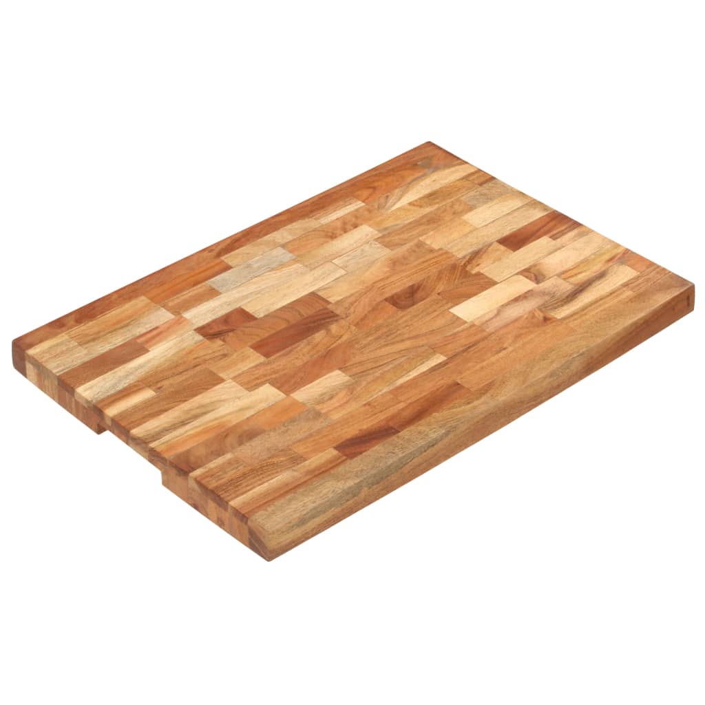 JUNG Vida Hackblock 60x40x4 cm Akazie Massivholz
