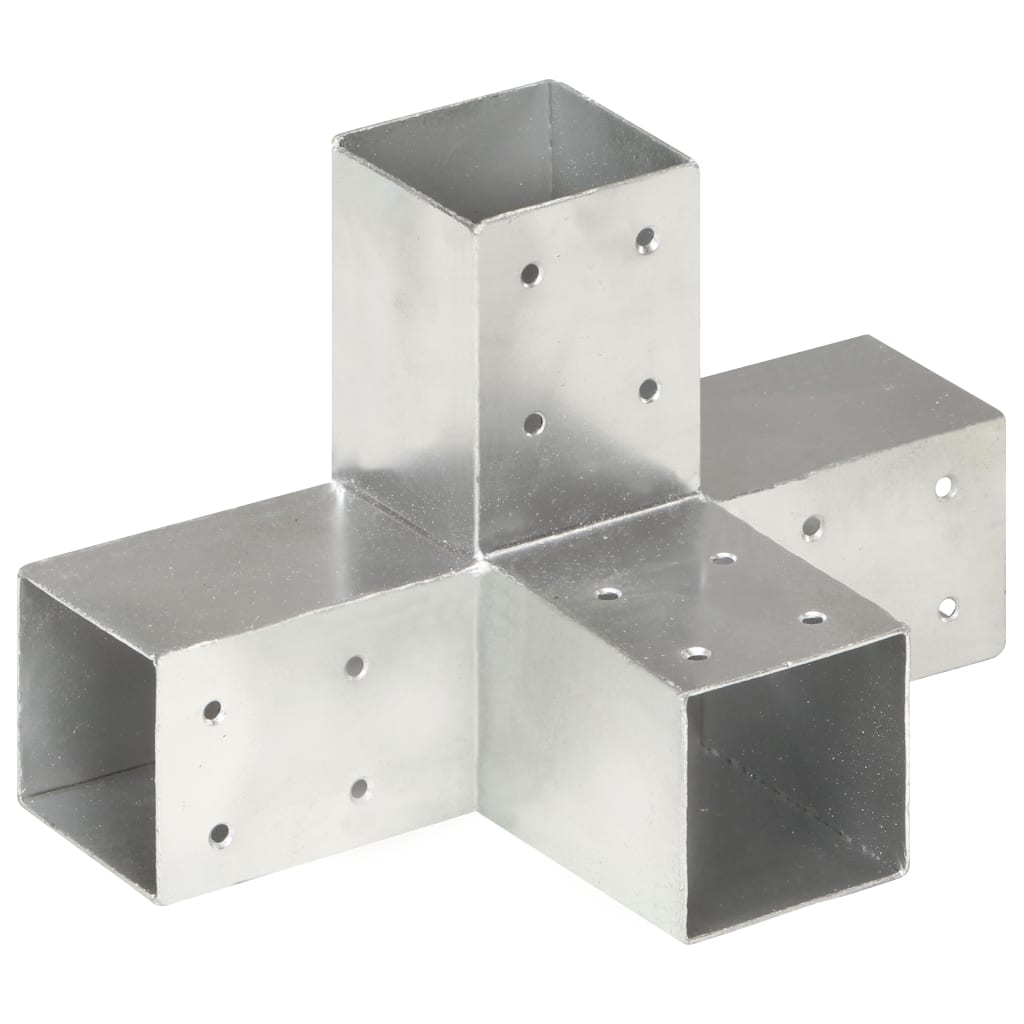 JUNG Vida Pfostenverbinder X-Form Verzinktes Metall 71 x 71 mm