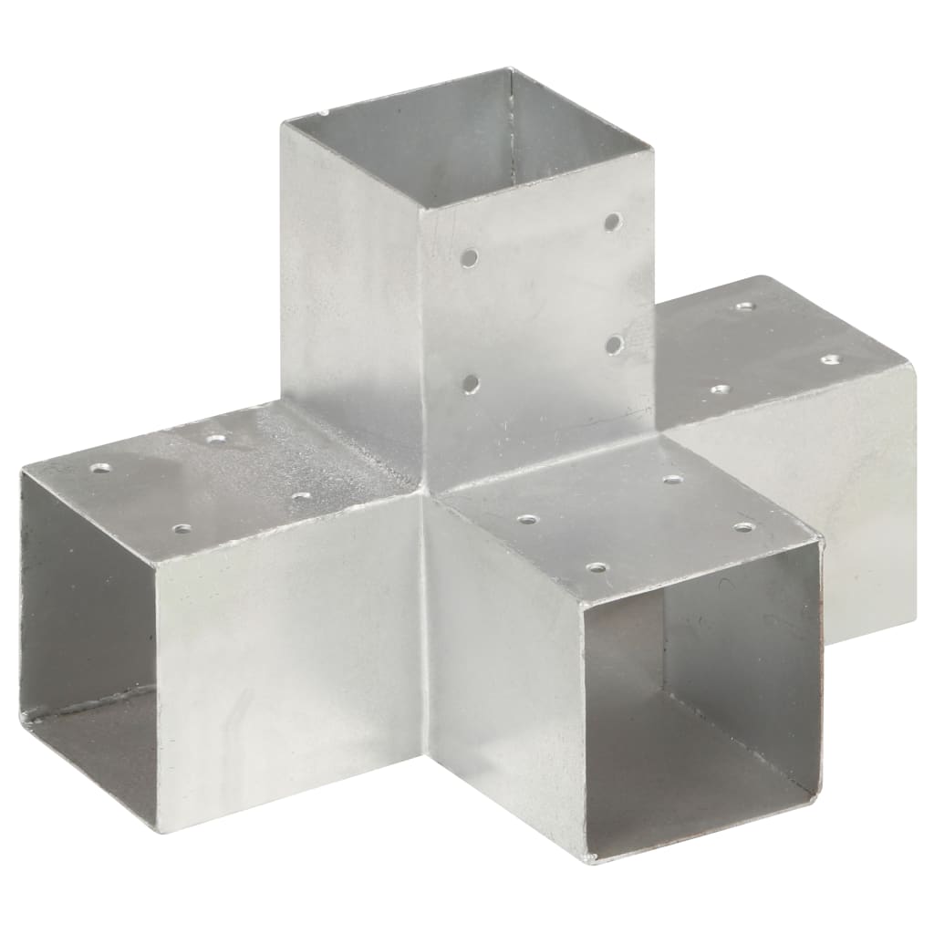 JUNG Vida Pfostenverbinder X-Form Verzinktes Metall 91 x 91 mm