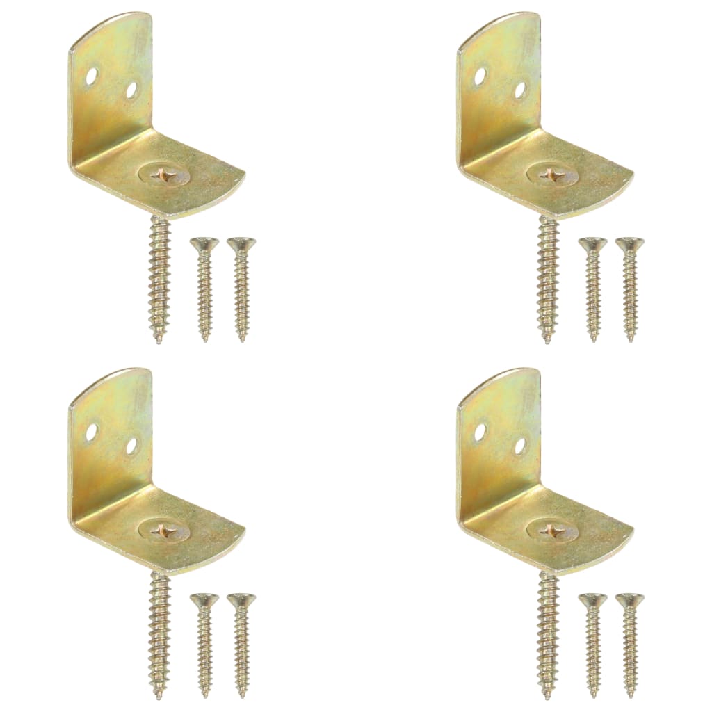 JUNG Vida Flechtzaunhalter 4 Stk. L-Form Verzinktes Metall
