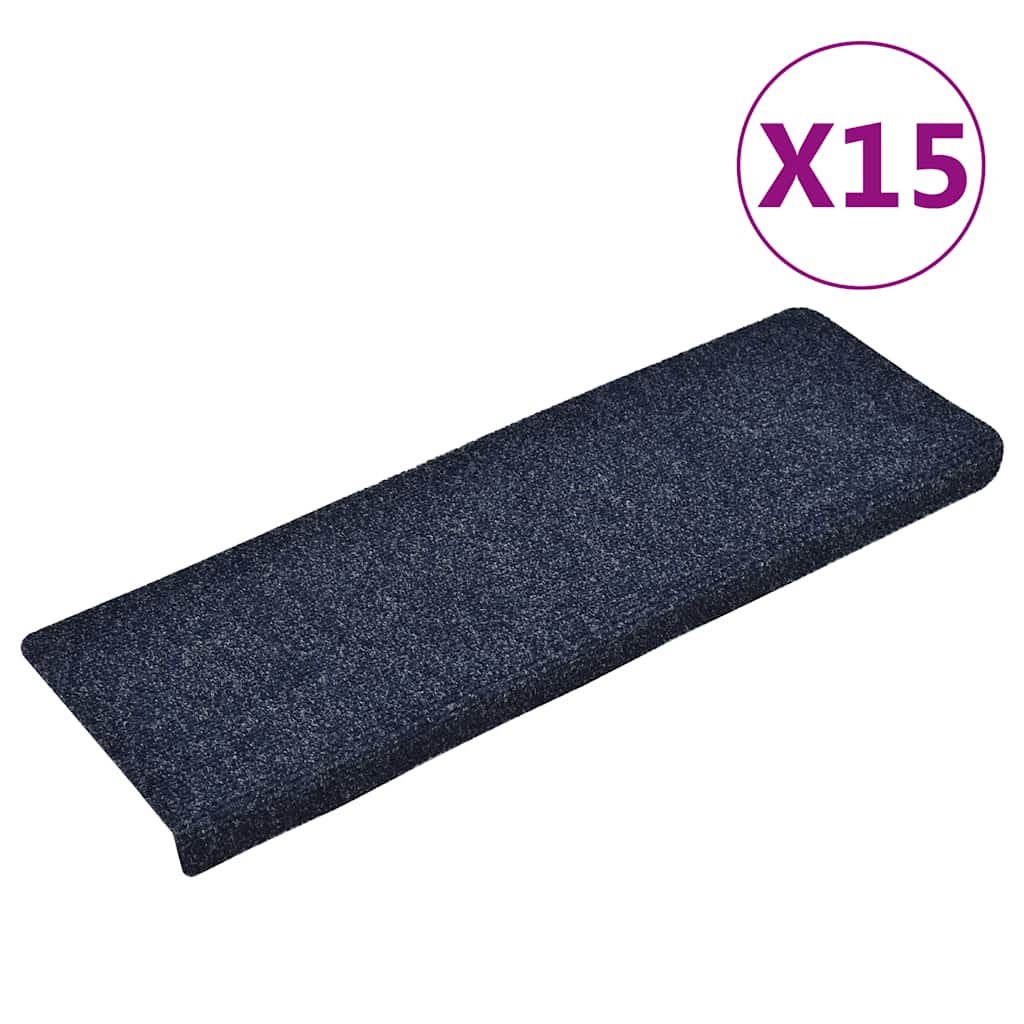 JUNG Vida Stufenmatten Selbstklebend 15 Stk. 65x21x4 cm Blau Rechteckiger Rand