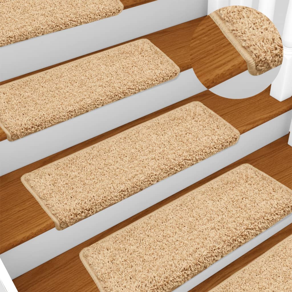 JUNG Vida Stufenmatten 15 Stk. 65x21x4 cm Creme Rechteckiger Rand