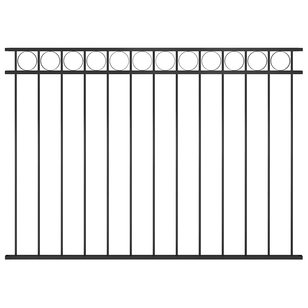JUNG Vida Zaunelement Stahl 1,7x1,2 m Schwarz