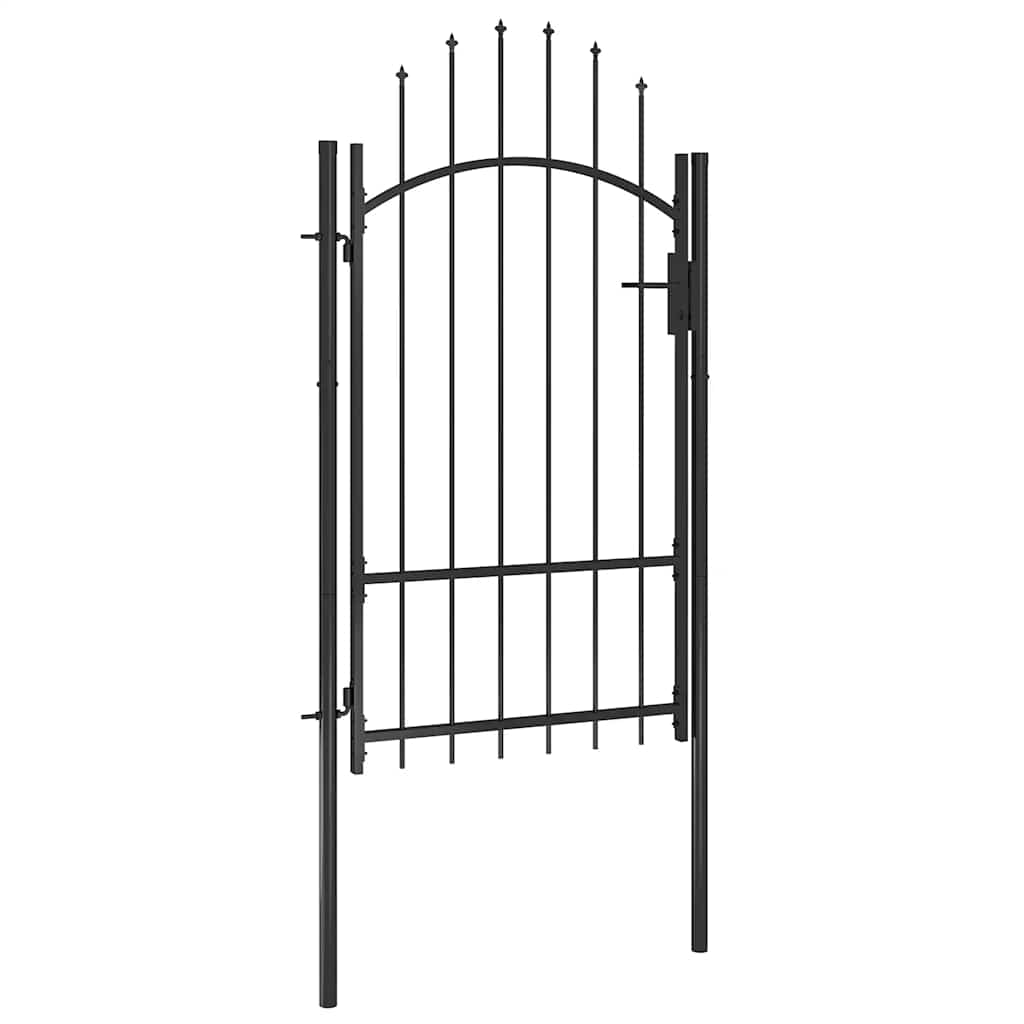 JUNG Vida Gartentor Stahl 1x2,2 m Schwarz