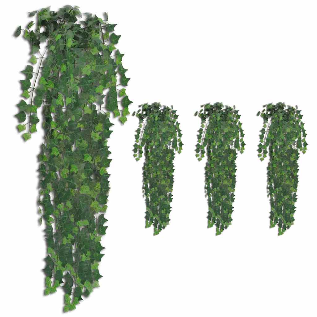 JUNG Vida Künstliche Efeuranken 4 Stk. Grün 90 cm