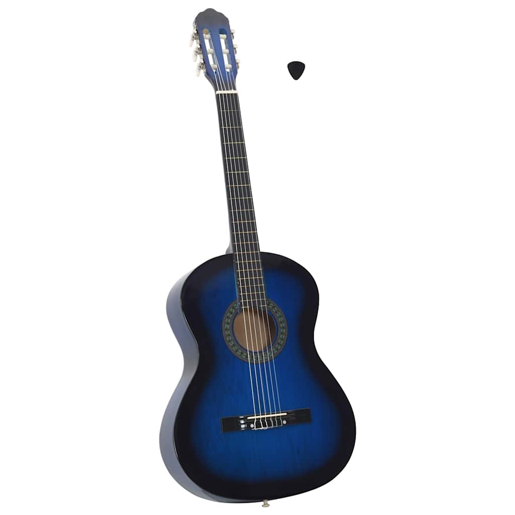 JUNG Vida Klassikgitarre für Anfänger Blau 4/4 39" Lindenholz