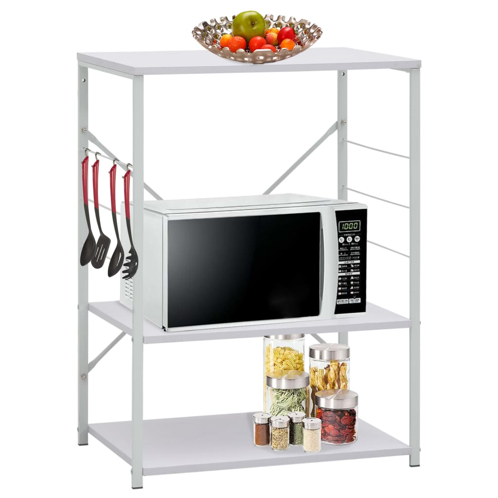 JUNG Vida Mikrowellenregal Weiß 60×39,6×79,5 cm Holzwerkstoff