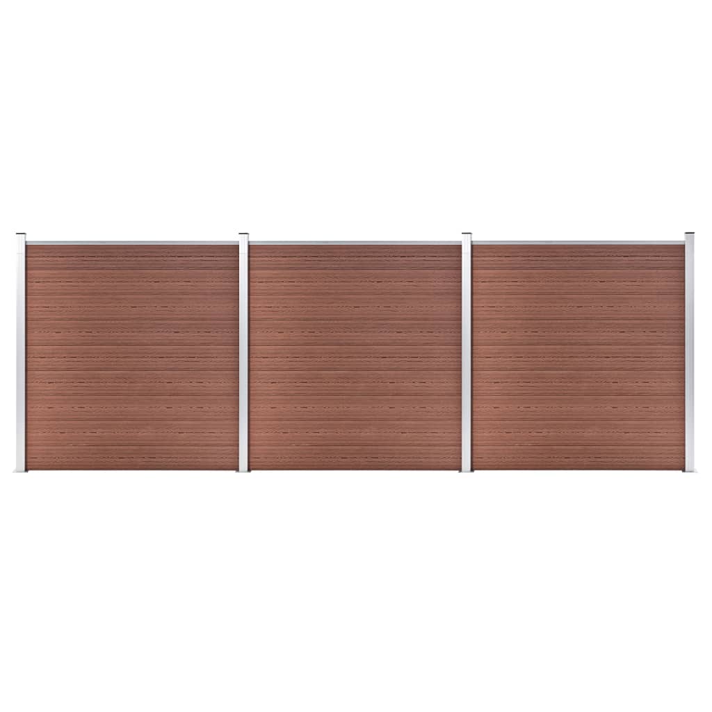 JUNG Vida Gartenzaun WPC 526x186 cm Braun