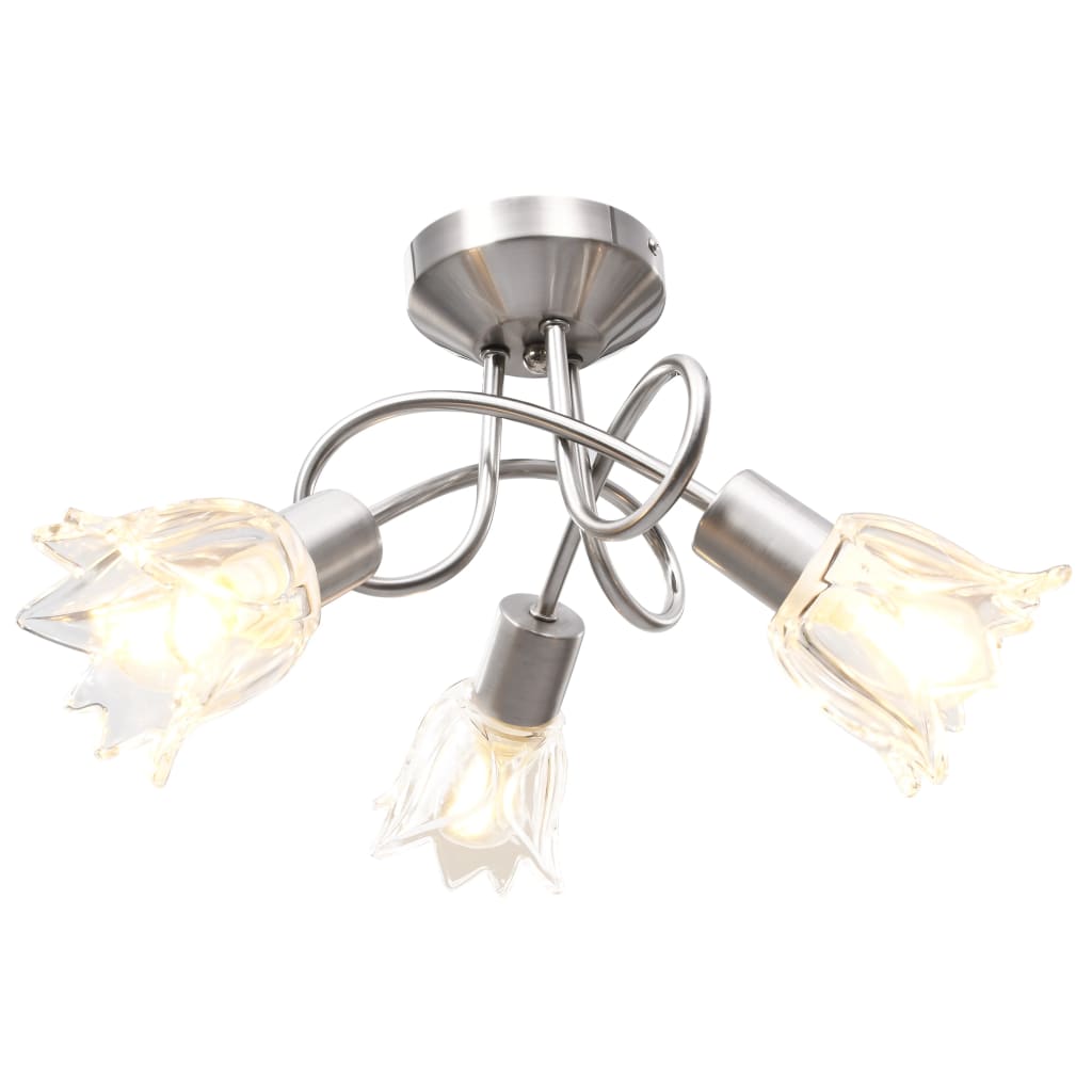 JUNG Vida Deckenleuchte Glas-Lampenschirme für 3 E14 Glühlampen