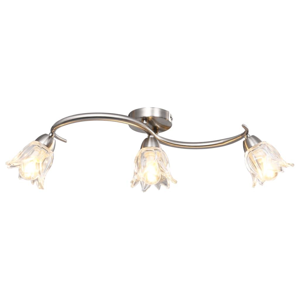JUNG Vida Deckenleuchte mit Glasschirmen für 3 E14 Glühlampen