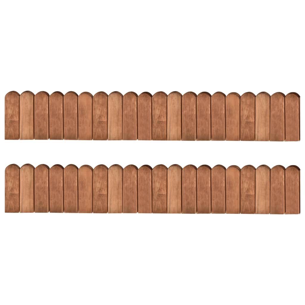 JUNG Vida Beeteinfassungen 2 Stk. 120 cm Kiefernholz Imprägniert