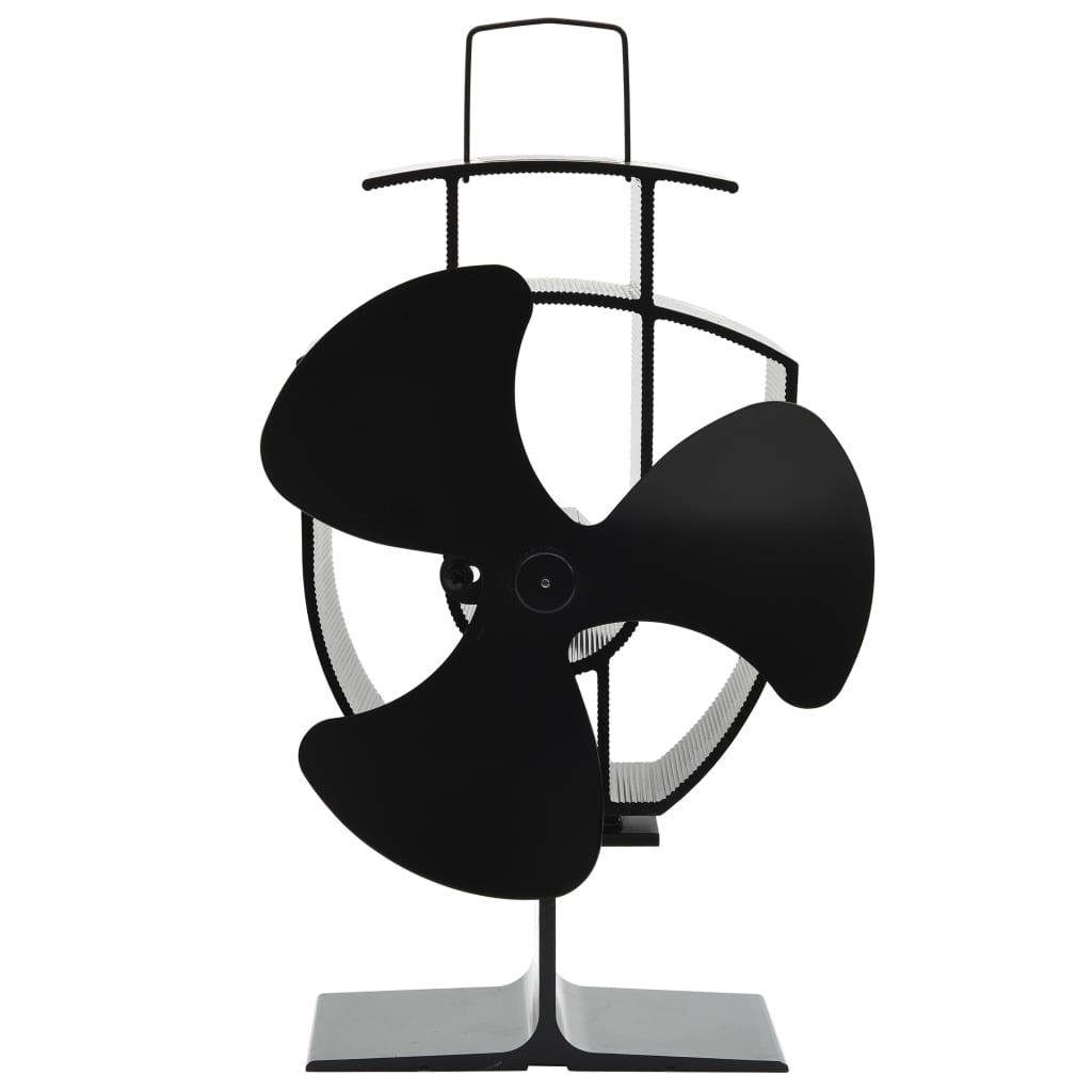 JUNG Vida Ofenventilator Wärmebetrieben 3 Blätter Schwarz