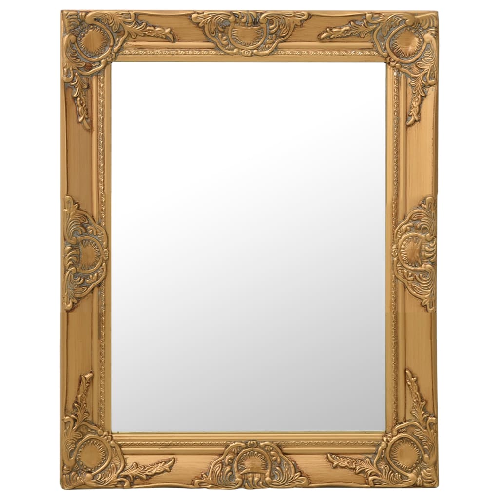 JUNG Vida Wandspiegel im Barock-Stil 50x60 cm Golden