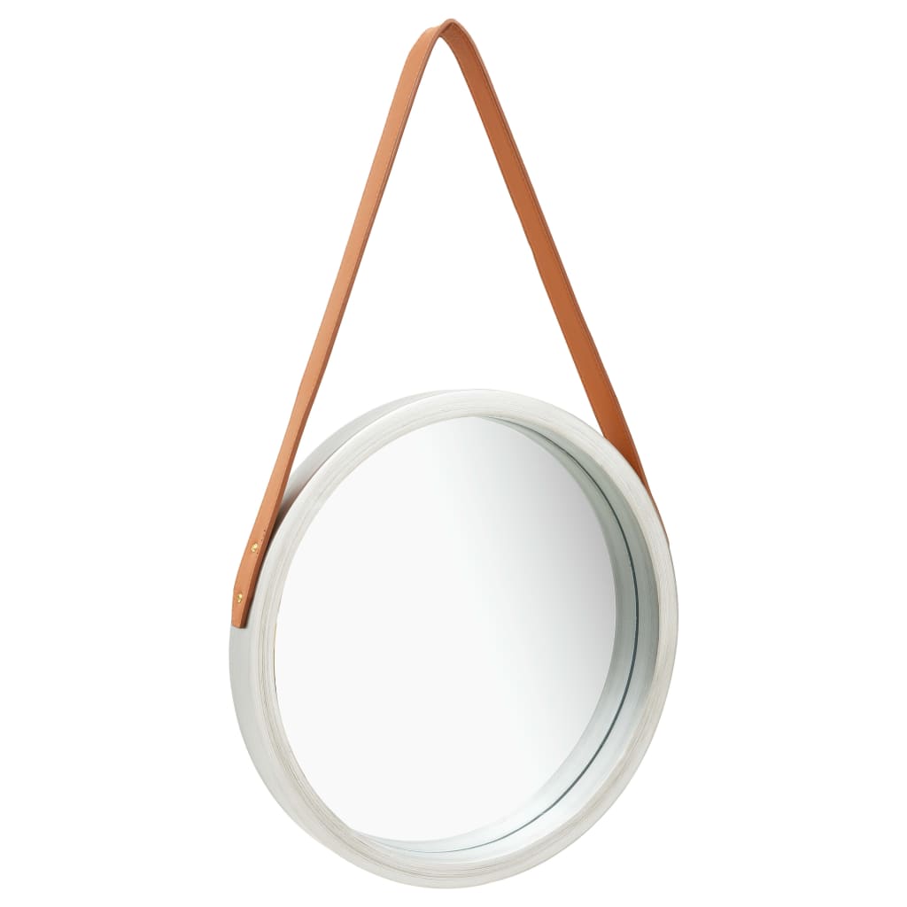 JUNG Vida Wandspiegel mit Gürtel 40 cm Silbern