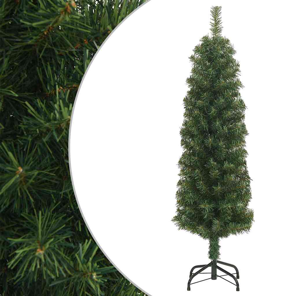 JUNG Vida Künstlicher Weihnachtsbaum Schlank mit Ständer Grün 150 cm PVC