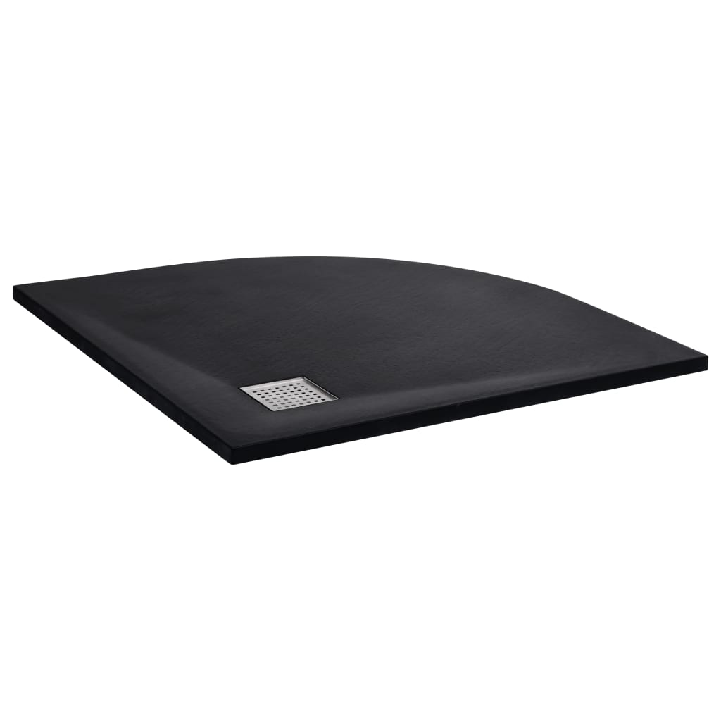 JUNG Vida Duschtasse SMC Schwarz 90x90 cm