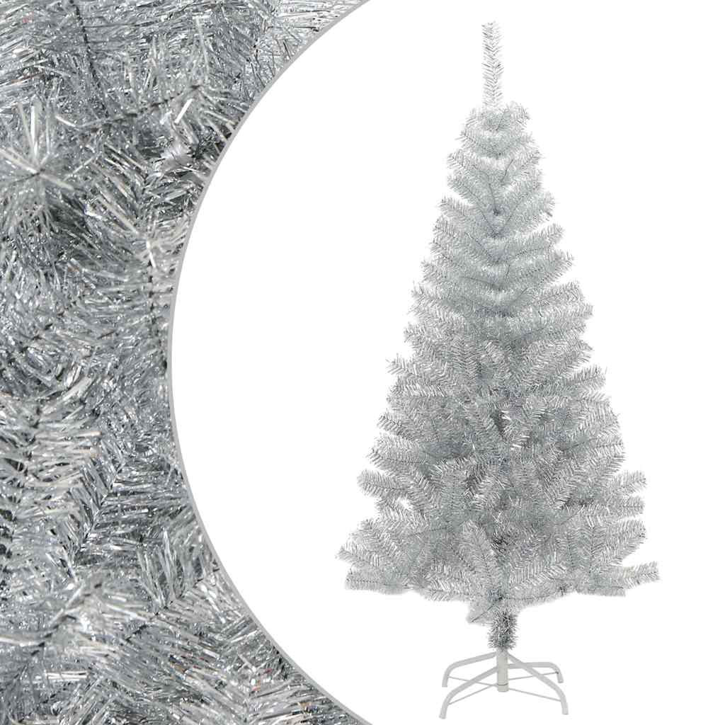 JUNG Vida Künstlicher Weihnachtsbaum mit Ständer Silber 150 cm PET