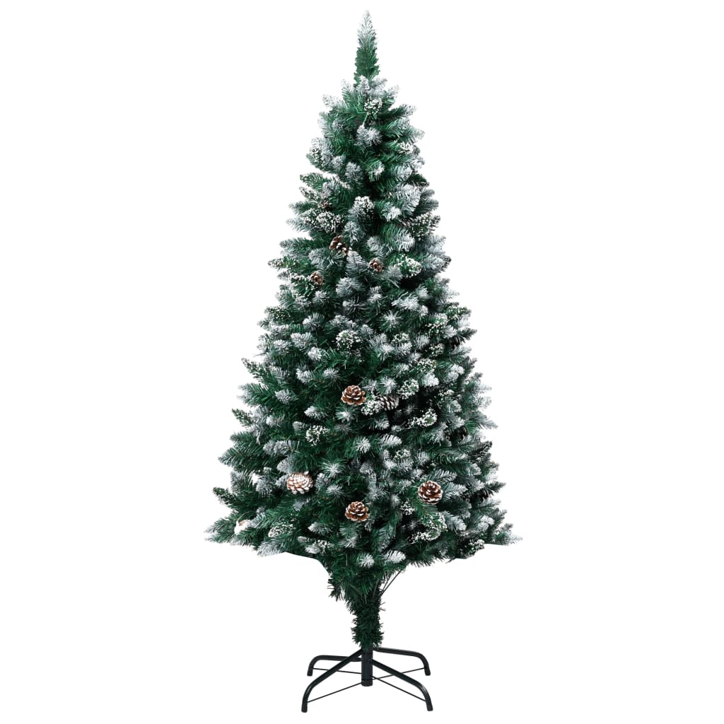 JUNG Vida Künstlicher Weihnachtsbaum mit Zapfen und Schnee 180 cm