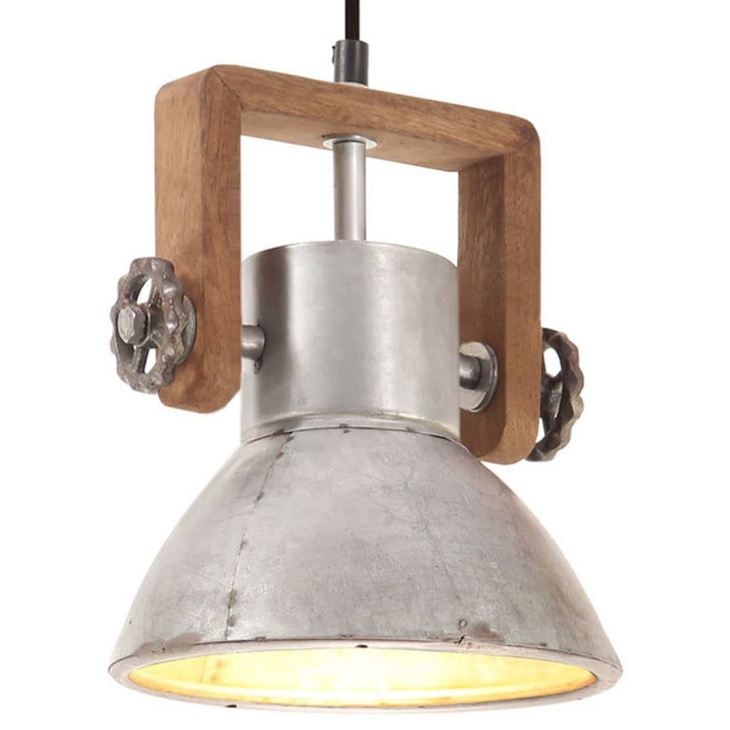 JUNG Vida Hängelampe Industriestil 25 W Silbern Rund 19 cm E27