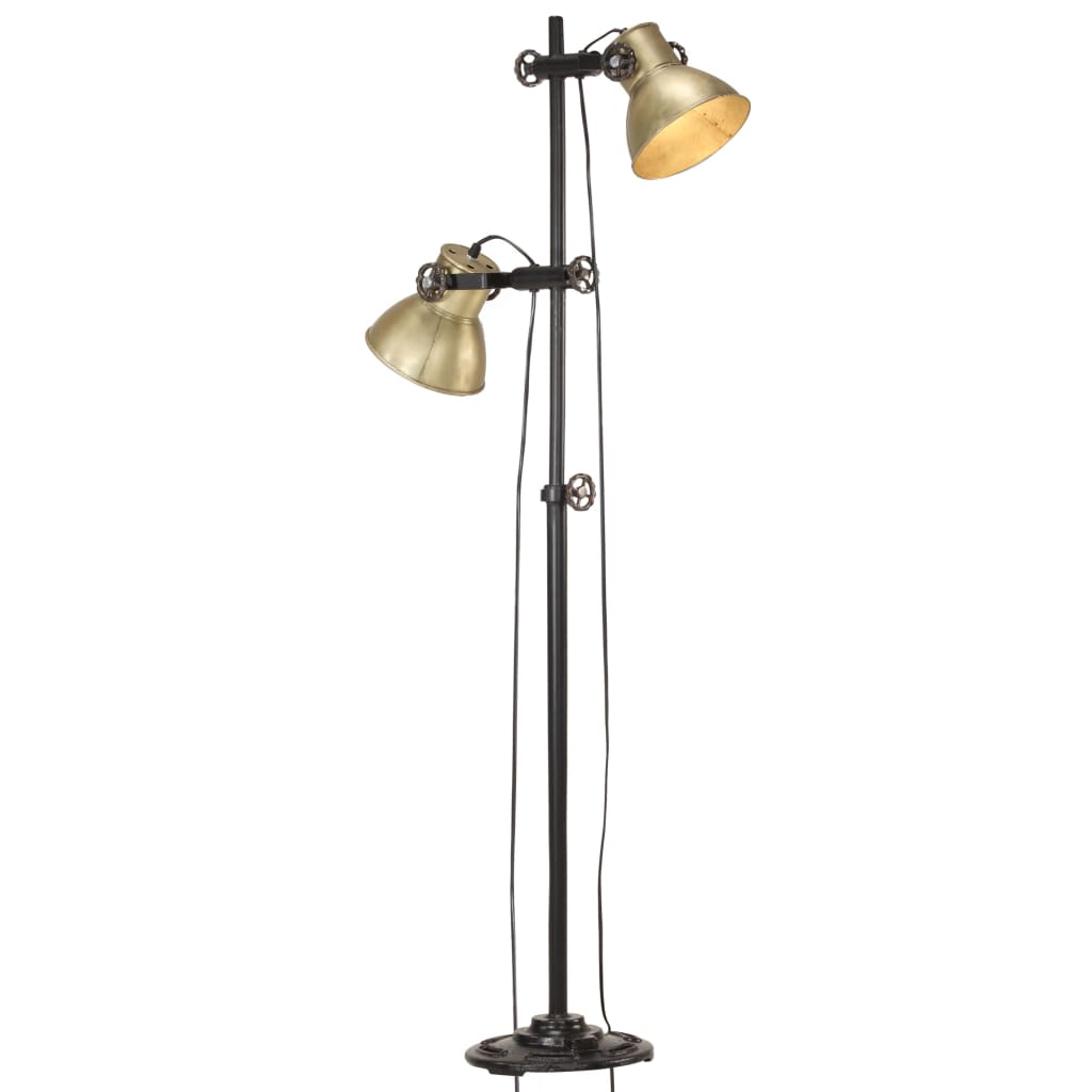 JUNG Vida Stehlampe 2-flammig Messing E27 Gusseisen